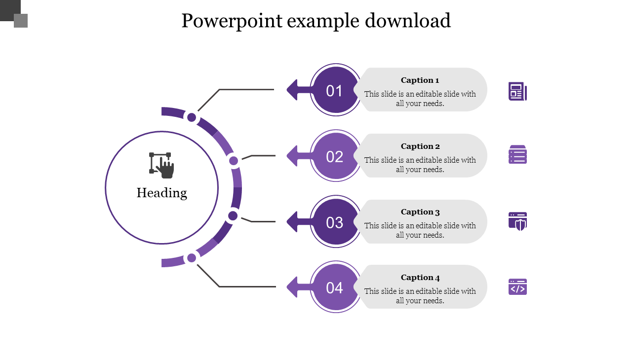 Free - Creative PowerPoint Example Download Slide Template